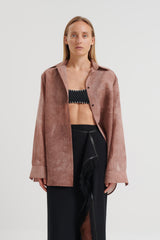 Chaska Organza Shirt - Terracotta - BLVD