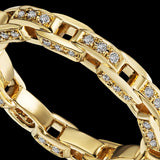 Links Three Sided Chain Ring - Gold - BLVD