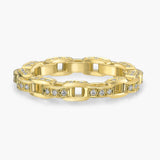 Links Three Sided Chain Ring - Gold - BLVD
