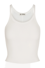 Cropped Rib Tank - Ivory