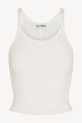 Cropped Rib Tank - Ivory