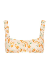 Zoe Bikini Top - White Cherry - BLVD