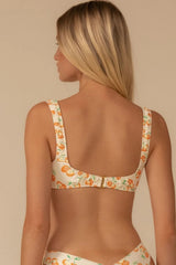 Zoe Bikini Top - White Cherry - BLVD