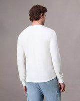 Classic Flame Henley - White