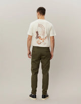 Como Cotton Suit Pants - Olive Night