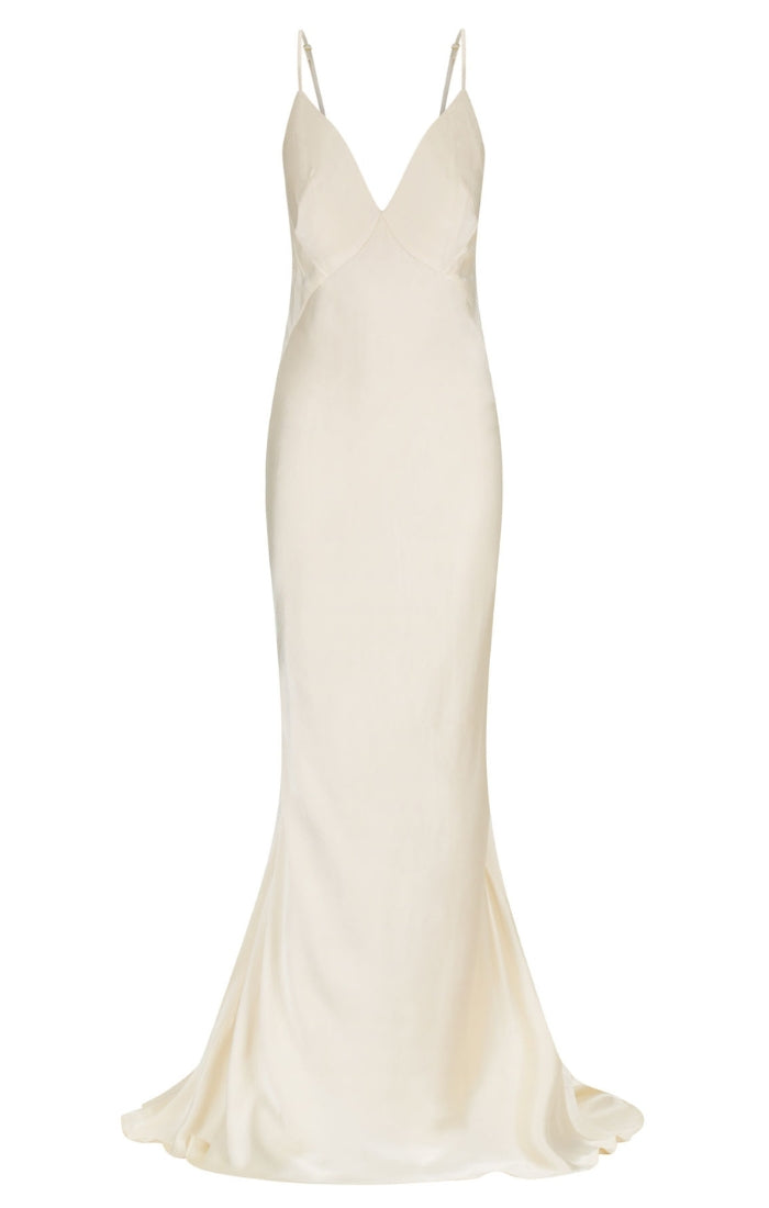 La Lune Low Back Maxi Dress - Cream BLVD La Lune Low Back Maxi Dress - Cream BLVD