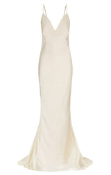 La Lune Low Back Maxi Dress - Cream