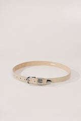 Hollyhock Suede - Papyrus / Silver