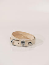 Hollyhock Suede - Papyrus / Silver