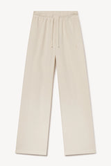 Drawstring Wide Leg Sweatpant - Bone