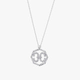 Harmony Iconic Octagon Necklace - White Gold