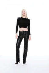 Element Lace Up Pant - Black