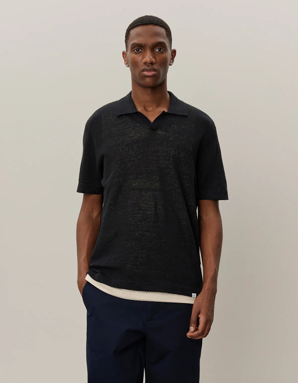 Emmanuel Polo Knit Shirt - Black