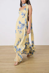 Cowl Maxi Dress - Yellow - BLVD