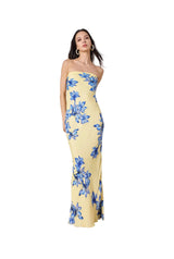Strapless Maxi - Yellow - BLVD