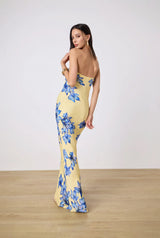 Strapless Maxi - Yellow - BLVD