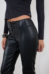 Element Lace Up Pant - Black