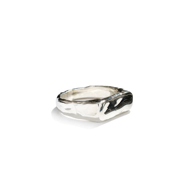 Cogency Signet Ring Rec Sterling Silver
