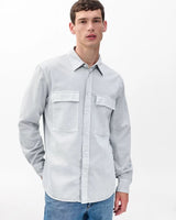 Finch Overdyed Shirt - Grey Ice
