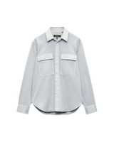 Finch Overdyed Shirt - Grey Ice