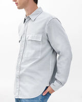 Finch Overdyed Shirt - Grey Ice