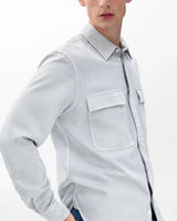 Finch Overdyed Shirt - Grey Ice