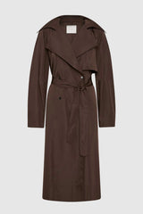 Paper Taffeta Relaxed Trench - Mocha