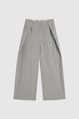 Tailored Fold Pants - Concrete - BLVD