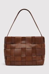 Woven Mini Tote - Chestnut - BLVD