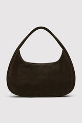 Suede Large Bon Bon Bag - Ash - BLVD