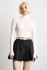 Hollyhock Suede - Papyrus / Silver