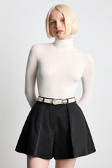 Hollyhock Suede - Papyrus / Silver