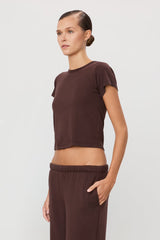 Short Sleeve Baby Tee - Espresso