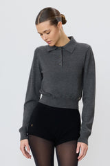 Long Sleeve Journey Top - Charcoal