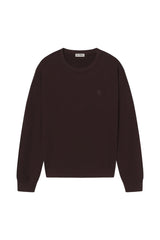 Oversized Crewneck Sweatshirt - Espresso