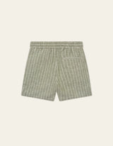 Otto Linen Shorts - Lichen Green/Light Ivory