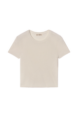 Rib Stitch Baby Tee - Bone