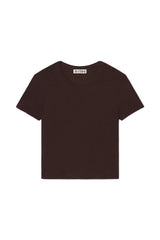 Rib Stitch Baby Tee - Espresso