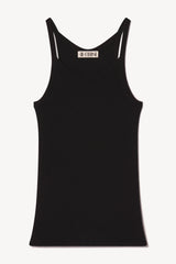 Rib Stitch Tank - Black