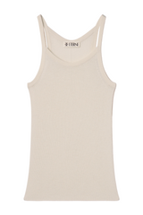 Rib Stitch Tank - Bone