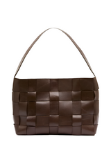 Woven Mini Tote - Chocolate