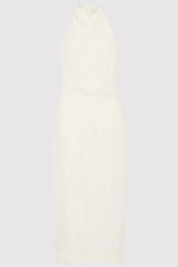 Asymm Belt Back Dress - Off White
