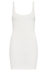 Organic Cotton Slip Dress - White