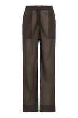 Tailored Transparent Pants - Black Olive