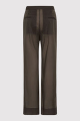 Tailored Transparent Pants - Black Olive