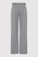 Carter Pocket Belt Pants - Grey Pinstripe