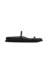 Fine Double Strap Slide - Black