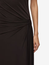 Court Halter Maxi Dress - Dark Chocolate