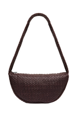 Lattice Weave Crescent Bag - Port