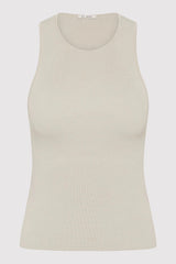 Sculpted Knit Top - Silver